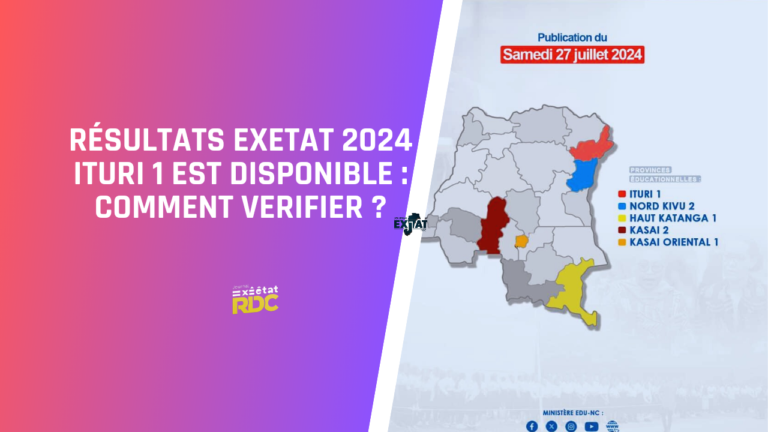 Résultats Exetat 2024 Ituri 1 sont Disponibles