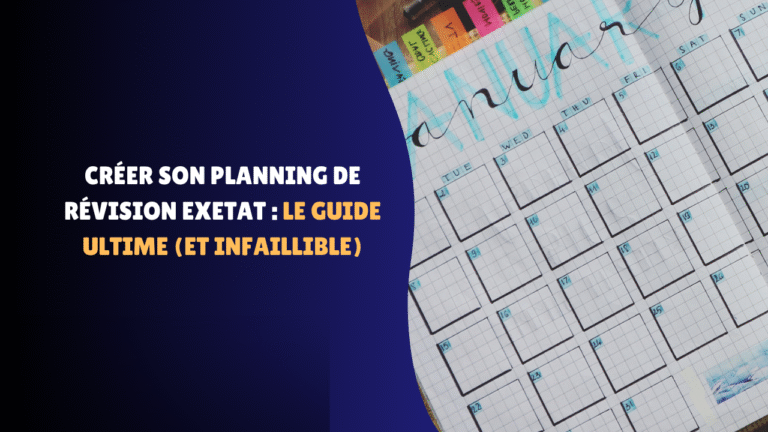 Créer son Planning de Révision Exetat