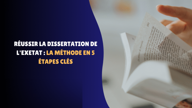 Réussir la Dissertation de l'Exetat